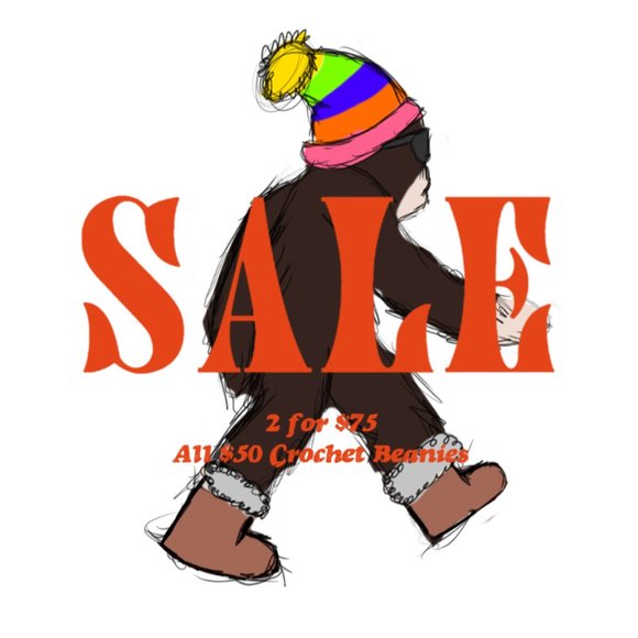 SALE FLYER - Chunky Boho Slouchy Beanies!! - Picture 1 of 5